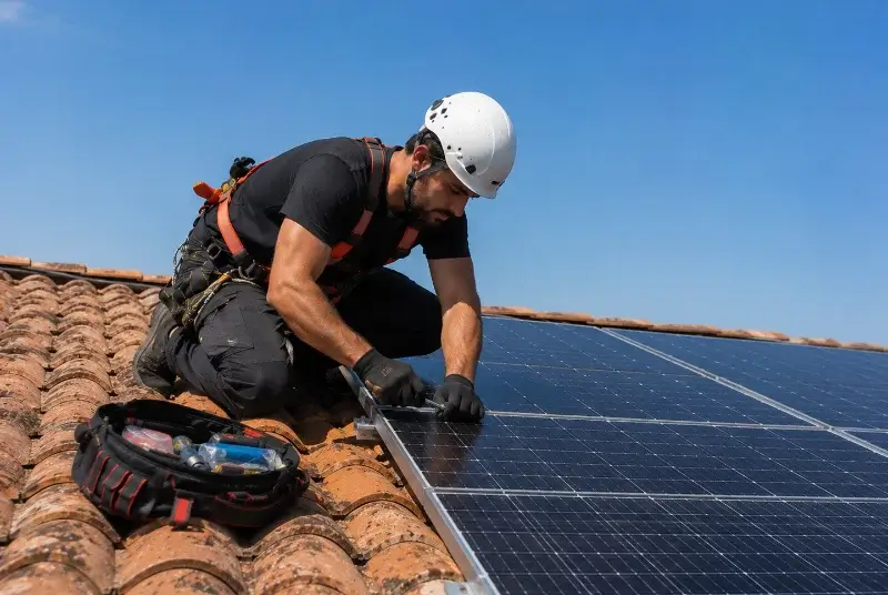 Maintenance et monitoring de panneaux solaires à la Rochebeaucourt-et-Argentine
