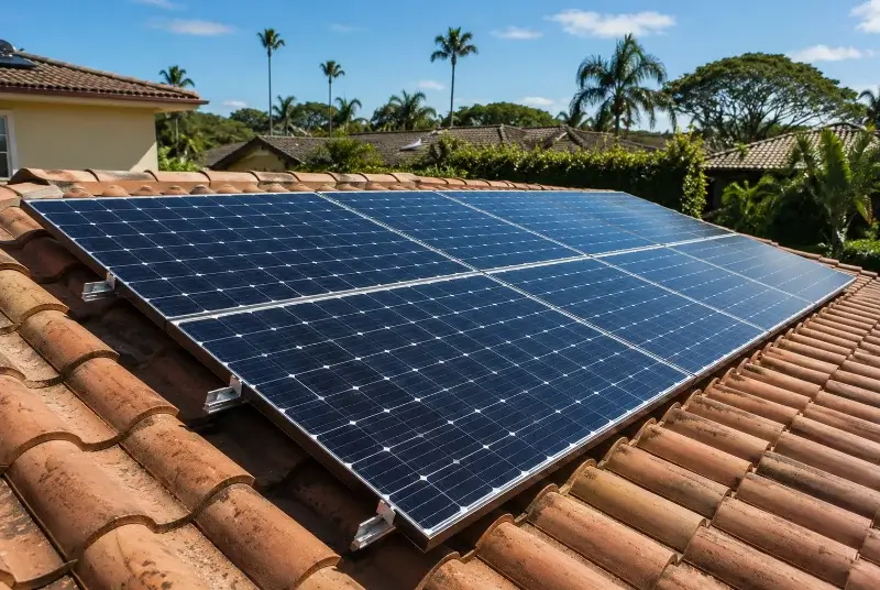 Installation de panneaux solaires à la Rochebeaucourt-et-Argentine